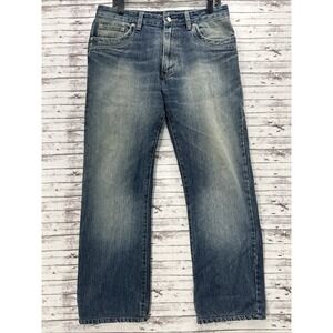 Ermenegildo Zegna Sport Jeans Men's 33x29 Straight Fit Faded Blue Italy Cotton